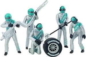 Carrera 132 Pit Mechanics Silver 5pc - Picture 1 of 1