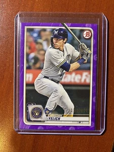 Christian Yelich #100 2020 Bowman Purple #/250 Brewers - Bild 1 von 2