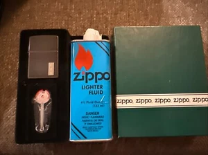 ZIPPO Lighter Brushed Nickel Monogrammed New In Gift Box *fluid will Not Ship * - Picture 1 of 5