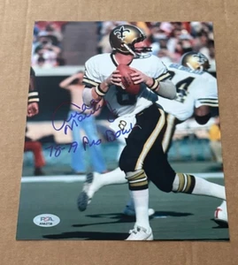 ARCHIE MANNING SIGNED NEW ORLEANS SAINTS 8X10 PHOTO W/78-79 PRO BOWL PSA/DNA #2 - Picture 1 of 1