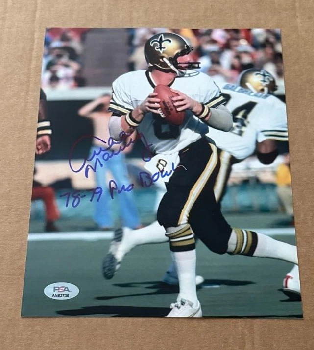 ARCHIE MANNING SIGNED NEW ORLEANS SAINTS 8X10 PHOTO W/78-79 PRO BOWL PSA/DNA #2 - Image 1 of 1