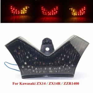 Luz trasera LED de freno de señal de giro para Kawasaki Ninja ZX14 ZX1400 ZX14R ABS ZZR1400 - Imagen 1 de 13