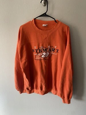 Suéter De Colección Tony Stewart Cuello Redondo Hombres Talla XL Naranja Persecución Auténticos Nascar Foto 1 de 4