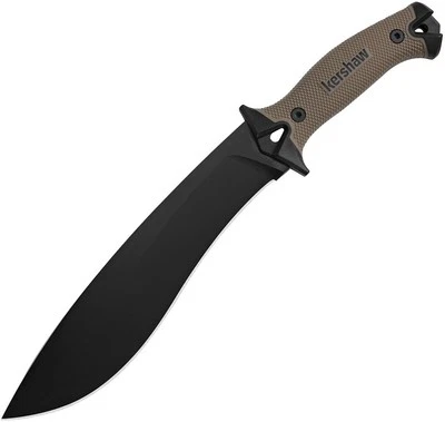 Kershaw Camp 10 Machete Tan 1077TAN 10.0" 65MN Steel Folding Knife - Image 1 of 2