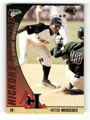 2003 Multi-Ad Hickory Crawdads Update #28 Victor Mercedes NM-MT very rare BXCP02 - Image 1 of 2