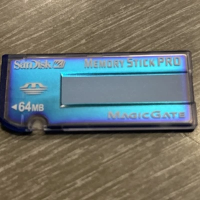 64MB San Disk Memory Stick MS PRO Magicgate Flash Camera Memory Card - Image 1 of 4