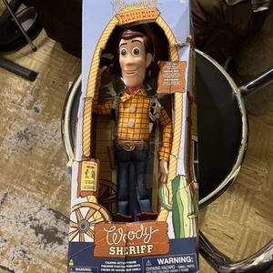 Disney Woody's Roundup Woody The Sheriff - Talking Doll, Toy Story, Size ~15" - Picture 1 of 4