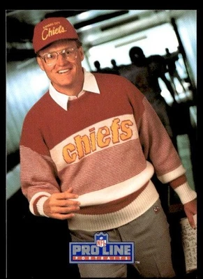 1991 Pro Line Portraits Marty Schottenheimer #181 Kansas City Chiefs - Image 1 of 2