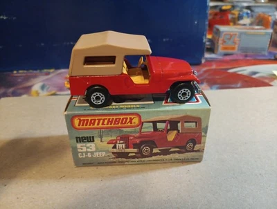 Matchbox Superfast #53 CJ-6 Jeep Mint In Box  - Image 1 of 4