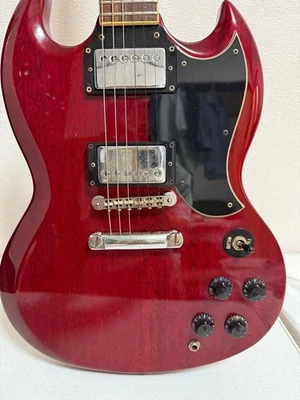 Guitarra Eléctrica Greco Doble Corte Estilo Red Ham Bucker 22F Cuello Arce Caoba Foto 1 de 4