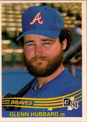 Glenn Hubbard 1984 Donruss #432 Atlanta Braves - Image 1 of 2