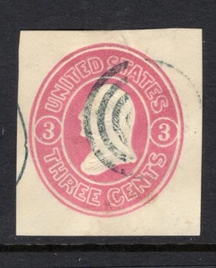 US Scott U34 Used - Cut Square - CV 5$ - Picture 1 of 2
