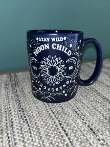 Stay Wild Moon Kind Marineblau Kaffeebecher 12 Unzen - Bild 1 von 5