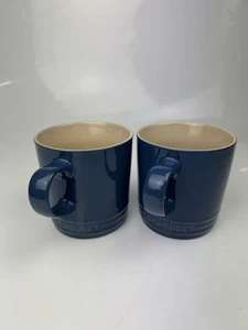 LE CREUSET Francia Gres 0.35L Tazas/Tazas - Azul X2 - Imagen 1 de 3