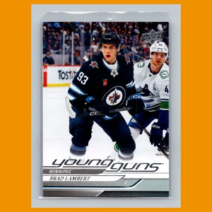 Tarjeta de hockey Brad Lambert novato #228 2024-25 cubierta superior Young Guns Winnipeg Jets - Imagen 1 de 3