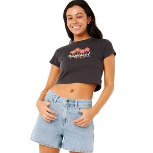 Rip Curl Es Vedra Baby T-Shirt - Washed Black - Imagen 1 de 9
