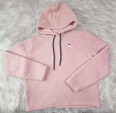 Pullover Sherpa con Capucha Fila Talla (M) Rosa Polar Sudadera con Capucha Damas Foto 1 de 4