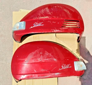 SCOCCA CARENA COFANO DX E SX ORIGINALE ROSSO METALLIZZATO LML STAR 125 150 200 - Foto 1 di 3