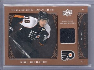 2009-10 UPPER DECK ARTIFACTS MIKE RICHARDS UD RETAIL TREASURED SWATCHES FLYERS