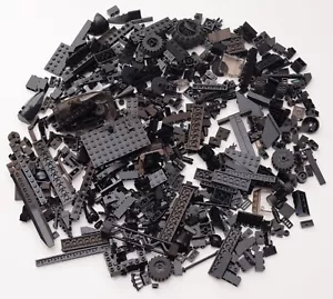 Lego Half a Kilo Black Bricks and Pieces 500g Mixed Bundle Genuine - Picture 1 of 3