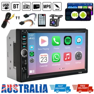Car Stereo Double 2 Din Bluetooth Radio Touch Screen MP5 AUX Audio FM TF U-disk - Picture 1 of 12