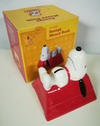 SNOOPY - PEANUTS SALVADANAIO VINTAGE CERAMICA BIANCA E ROSSA