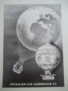 BALLONPOST SAAR SAARBRÜCKEN 1950er Jahre / SIEHE BILDER !!!!!!!!!! - Bild 1 von 1