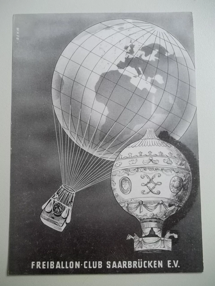 BALLONPOST SAAR SAARBRÜCKEN 1950er Jahre / SIEHE BILDER !!!!!!!!!! - Bild 1 von 1