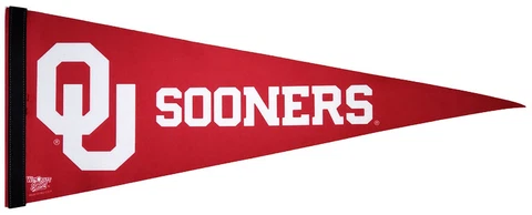 OKLAHOMA SOONERS OU Official NCAA Team Premium Felt Collector PENNANT Cover