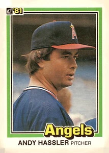 1981 Donruss #581 Andy Hassler - Picture 1 of 2