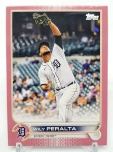 2022 Topps Series 2 WILY PERALTA Mothers Day Pink /50 Detroit Tigers #653 - Picture 1 of 5