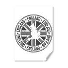 A4 - BW - England Britain Map Flag Britain Poster 21X29.7cm280gsm #40244