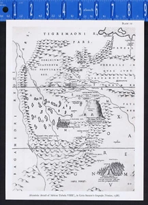 Abyssinia-Ethiopian Empire (Africae Tabula) Livio Sanuto's 1588 Geografica-Print - Picture 1 of 1