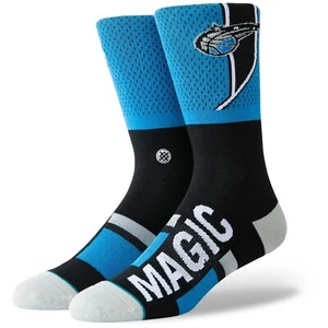 Stance Adult Blue Crew Cotton NBA Orlando Magic Shortcut Casual Socks Sz M 6-8.5 - Picture 1 of 1