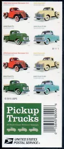 2016 STATI UNITI PICKUP TRUCKS LIBRETTO 20 FRANCOBOLLI FOREVER (NUOVO) - Foto 1 di 2