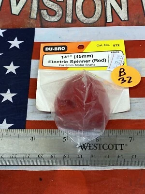 Dubro 972 {1-3/4" / 45mm} Electric Spinner Red NEW USA SHIPPED - Image 1 of 4