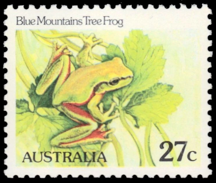 AUSTRALIA 790 (SG790) - Blue Mountains Tree Frog "Litoria citropa" (pb75278) - Image 1 of 1