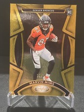 2023 Panini Certified FOTL Marvin Mims /15 GOLD Rookie Card RC