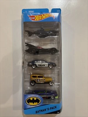Hot Wheels Batman Mattel 5-Pack City Scale SEALED IN BOX 2015 Batmobile Joker - Image 1 of 4