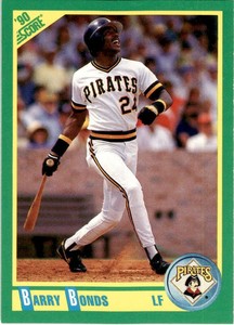 1990 Score #4 Barry Bonds Pittsburgh Pirates Card GW1