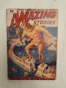 AMAZING STORIES Science Fiction Magazine No10 Vintage 1950s British Edition GOOD