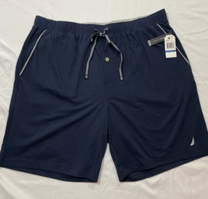 Nautica Mens XL Sleepwear PJ Shorts NEW Navy Pajama - Picture 1 of 8
