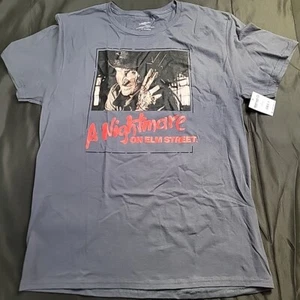 Nightmare on Elm Street Apparel Men's Graphic Crew Neck Short Sleeve Tee Size L - Picture 1 of 5