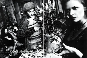 2000 DG Dolce Gabbana Steven Meisel Gisele pelliccia bundchen 4 pagine RIVISTA ANNUNCIO - Foto 1 di 2