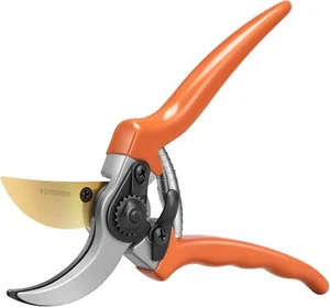 8" Bypass Pruning Shears for Gardening, Heavy-Duty Garden Scissors, Ultra Sharp - Picture 1 of 6