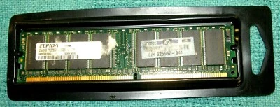  ELPIDA EBD25UC8AMFA, 256MB, DDR-400, 184-PIN DIMM, HP P/N 326667-041 DIMM - Image 1 of 3