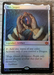 MTG - Mox Jasper - Bordered, FOIL, Legendary Artifact TDC - MYTHIC 0246 - Picture 1 of 2