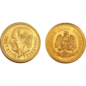 Mexico 2 -1/2 Pesos 1945 - Picture 1 of 1