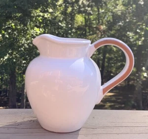 "Jarra de terracota Dansk Portugal cerámica blanca 16 OZ jarra de 5"" de alto" - Imagen 1 de 4