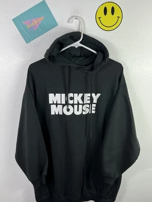 WOMENS DISNEY MICKEY MOUSE HOODED SWEATSHIRT TOP SIZE LARGE SMALL GOOD CON - Image 1 of 4